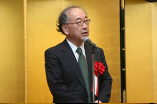 Conguratulatory speech of guest of honor(Mr. Naoki Tanaka, President of the 21st Century Public Policy Institute) 