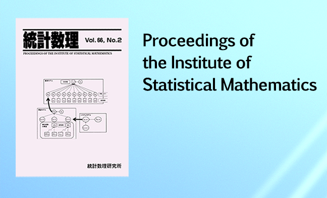 Proceedings of the Institute of Statistical Mathematics