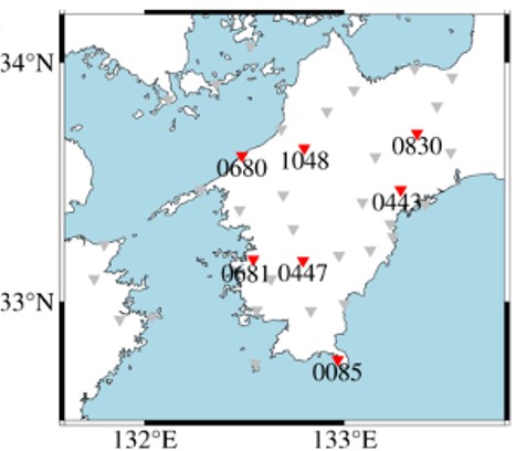 ゆっくり地震の高精度検知のための観測点選択