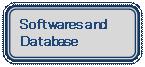 角丸四角形: Softwares and
Database
